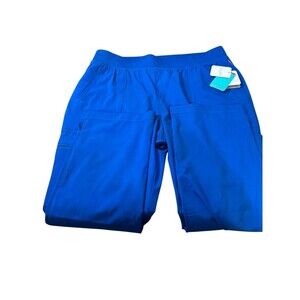 NWT Cherokee Women Mid Rise Tapered Leg Pant Petite Size XL CK065AP RYPS Royal